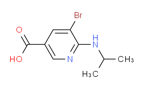 CAS No. 1785063-31-1, 5-Bromo-6-(isopropylamino)nicotinic acid