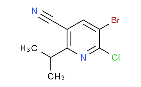 CAS No. 1707581-44-9, 5-Bromo-6-chloro-2-isopropylnicotinonitrile