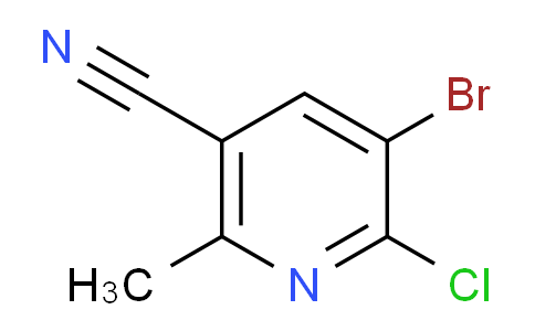 CAS No. 1443286-83-6, 5-Bromo-6-chloro-2-methylnicotinonitrile