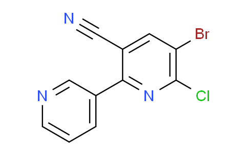 CAS No. 1708401-34-6, 5-Bromo-6-chloro-[2,3'-bipyridine]-3-carbonitrile