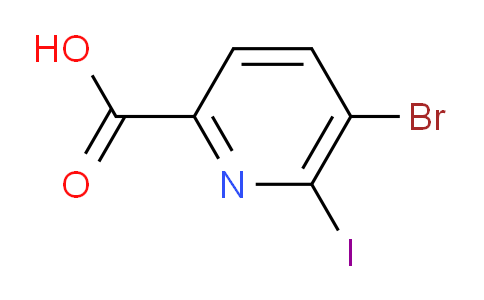 CAS No. 1823930-87-5, 5-Bromo-6-iodopicolinic acid