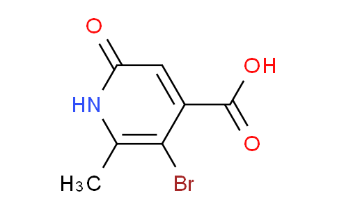 CAS No. 1368143-89-8, 5-Bromo-6-methyl-2-oxo-1,2-dihydropyridine-4-carboxylic acid