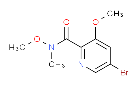 CAS No. 1171919-90-6, 5-Bromo-N,3-dimethoxy-N-methylpicolinamide