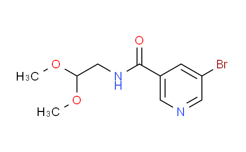 CAS No. 1250036-97-5, 5-Bromo-N-(2,2-dimethoxyethyl)nicotinamide