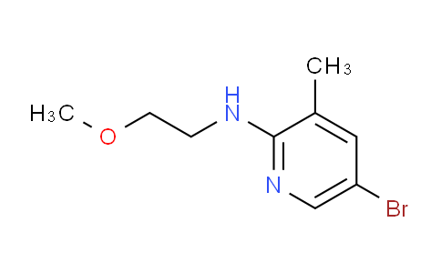CAS No. 1220028-45-4, 5-Bromo-N-(2-methoxyethyl)-3-methylpyridin-2-amine