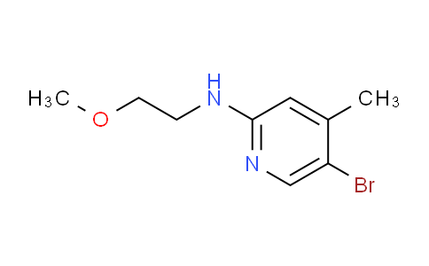 CAS No. 1220028-40-9, 5-Bromo-N-(2-methoxyethyl)-4-methylpyridin-2-amine