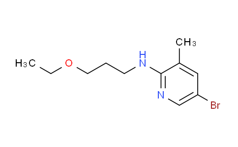 CAS No. 1220019-52-2, 5-Bromo-N-(3-ethoxypropyl)-3-methylpyridin-2-amine