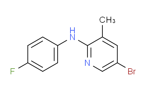 CAS No. 1219967-14-2, 5-Bromo-N-(4-fluorophenyl)-3-methylpyridin-2-amine