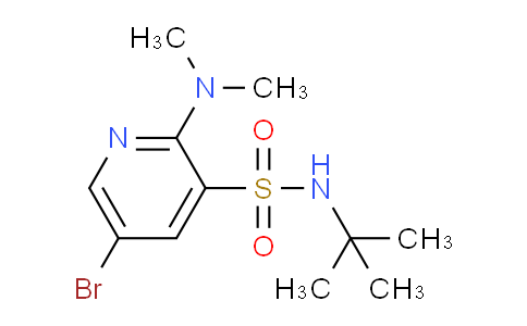 CAS No. 1416336-56-5, 5-Bromo-N-(tert-butyl)-2-(dimethylamino)pyridine-3-sulfonamide