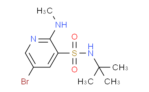 CAS No. 1275661-58-9, 5-Bromo-N-(tert-butyl)-2-(methylamino)pyridine-3-sulfonamide