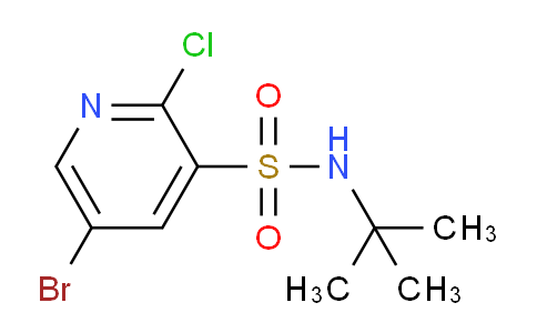 CAS No. 1248478-71-8, 5-Bromo-N-(tert-butyl)-2-chloropyridine-3-sulfonamide