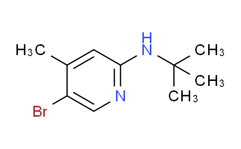 CAS No. 1220018-75-6, 5-Bromo-N-(tert-butyl)-4-methylpyridin-2-amine