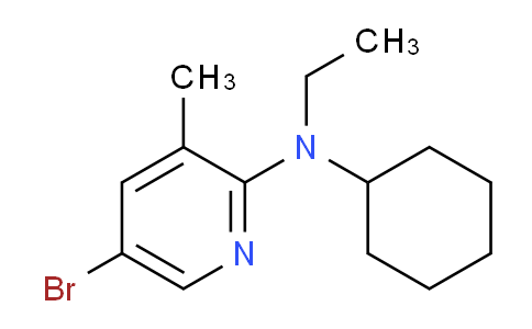 CAS No. 1220029-67-3, 5-Bromo-N-cyclohexyl-N-ethyl-3-methylpyridin-2-amine