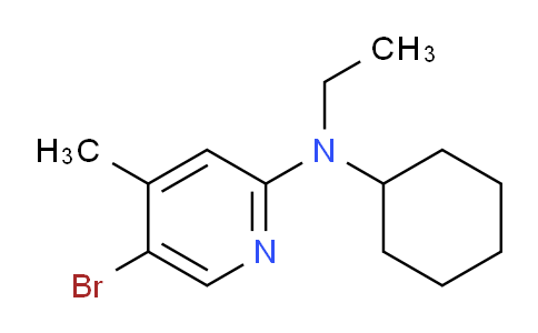 CAS No. 1220029-04-8, 5-Bromo-N-cyclohexyl-N-ethyl-4-methylpyridin-2-amine