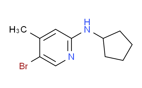 CAS No. 1220034-72-9, 5-Bromo-N-cyclopentyl-4-methylpyridin-2-amine