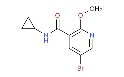 CAS No. 1707583-15-0, 5-Bromo-N-cyclopropyl-2-methoxynicotinamide