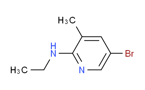 CAS No. 1220018-09-6, 5-Bromo-N-ethyl-3-methylpyridin-2-amine