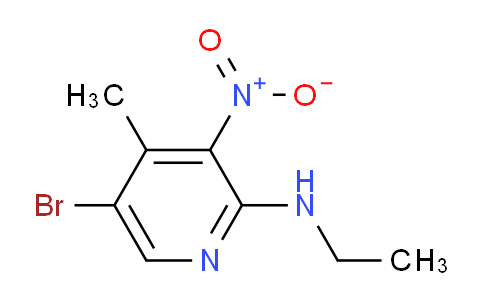 CAS No. 1280786-58-4, 5-Bromo-N-ethyl-4-methyl-3-nitropyridin-2-amine
