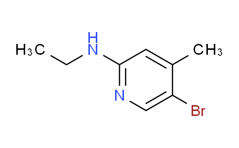 CAS No. 1220036-82-7, 5-Bromo-N-ethyl-4-methylpyridin-2-amine