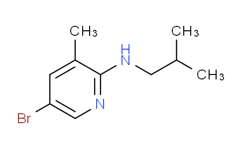 CAS No. 1220037-23-9, 5-Bromo-N-isobutyl-3-methylpyridin-2-amine