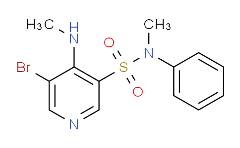CAS No. 1352499-79-6, 5-Bromo-N-methyl-4-(methylamino)-N-phenylpyridine-3-sulfonamide