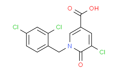 CAS No. 242797-47-3, 5-Chloro-1-(2,4-dichlorobenzyl)-6-oxo-1,6-dihydropyridine-3-carboxylic acid