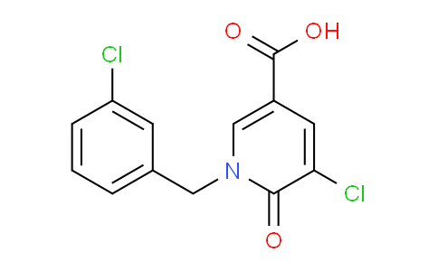 CAS No. 339024-74-7, 5-Chloro-1-(3-chlorobenzyl)-6-oxo-1,6-dihydropyridine-3-carboxylic acid