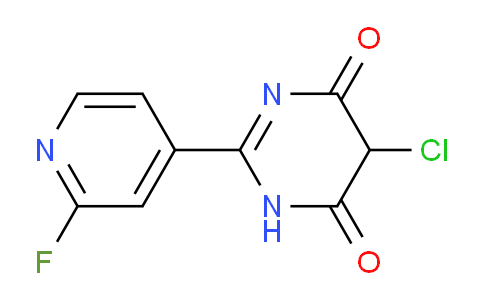 CAS No. 1822822-23-0, 5-Chloro-2-(2-fluoropyridin-4-yl)pyrimidine-4,6(1H,5H)-dione