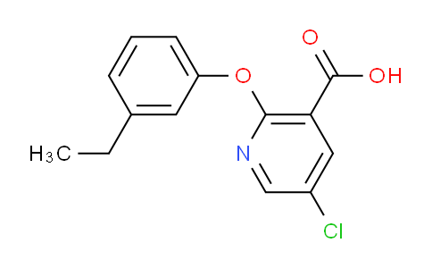 CAS No. 1316221-48-3, 5-Chloro-2-(3-ethylphenoxy)nicotinic acid