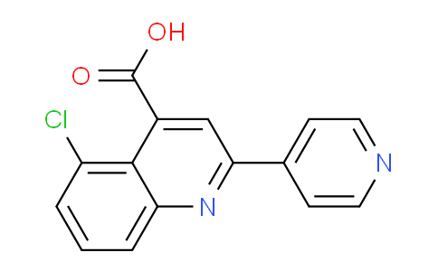 CAS No. 1144500-08-2, 5-Chloro-2-(pyridin-4-yl)quinoline-4-carboxylic acid