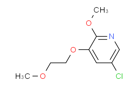 CAS No. 1820686-93-8, 5-Chloro-2-methoxy-3-(2-methoxyethoxy)pyridine