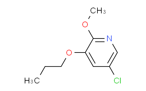 CAS No. 1228957-11-6, 5-Chloro-2-methoxy-3-propoxypyridine