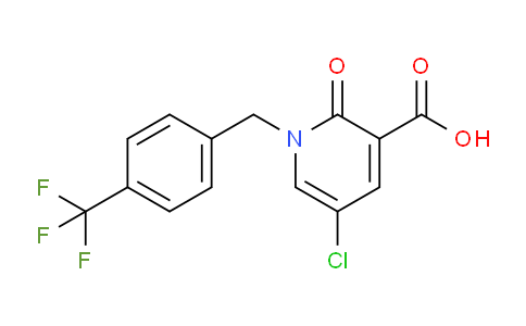 CAS No. 338977-66-5, 5-Chloro-2-oxo-1-(4-(trifluoromethyl)benzyl)-1,2-dihydropyridine-3-carboxylic acid