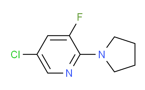 CAS No. 1020253-18-2, 5-Chloro-3-fluoro-2-(pyrrolidin-1-yl)pyridine