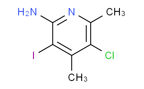 CAS No. 1823869-84-6, 5-Chloro-3-iodo-4,6-dimethylpyridin-2-amine
