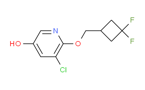 CAS No. 1355066-37-3, 5-Chloro-6-((3,3-difluorocyclobutyl)methoxy)pyridin-3-ol