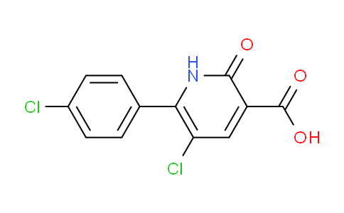 CAS No. 1708370-79-9, 5-Chloro-6-(4-chlorophenyl)-2-oxo-1,2-dihydropyridine-3-carboxylic acid