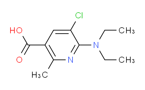 CAS No. 1443287-79-3, 5-Chloro-6-(diethylamino)-2-methylnicotinic acid