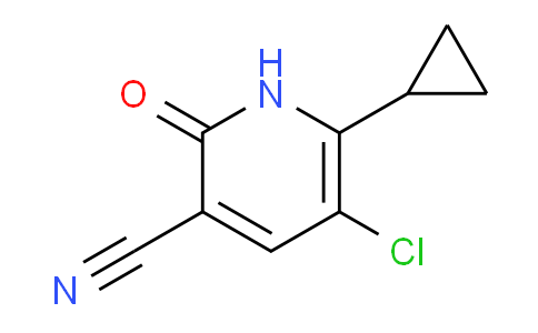 CAS No. 1135283-62-3, 5-Chloro-6-cyclopropyl-2-oxo-1,2-dihydropyridine-3-carbonitrile