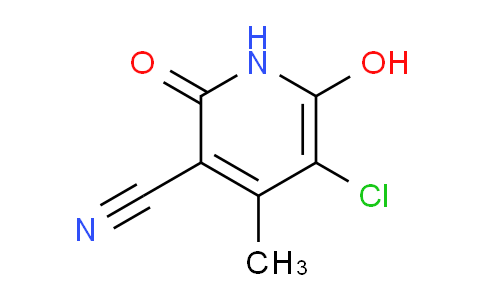CAS No. 139713-57-8, 5-Chloro-6-hydroxy-4-methyl-2-oxo-1,2-dihydropyridine-3-carbonitrile