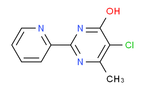 CAS No. 286430-67-9, 5-Chloro-6-methyl-2-(pyridin-2-yl)pyrimidin-4-ol