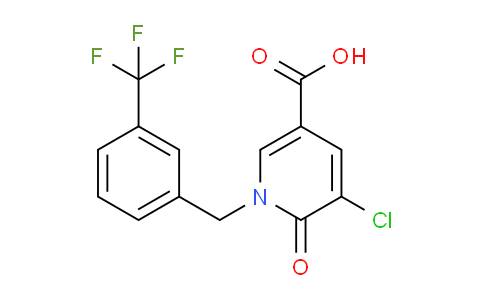 CAS No. 339024-06-5, 5-Chloro-6-oxo-1-(3-(trifluoromethyl)benzyl)-1,6-dihydropyridine-3-carboxylic acid