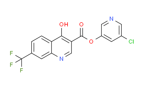 CAS No. 1041426-05-4, 5-Chloropyridin-3-yl 4-hydroxy-7-(trifluoromethyl)quinoline-3-carboxylate