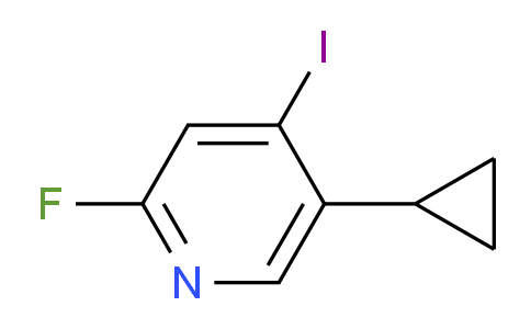 CAS No. 1034467-84-9, 5-Cyclopropyl-2-fluoro-4-iodopyridine