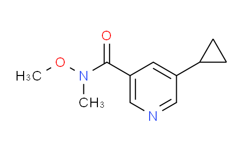 CAS No. 1211589-35-3, 5-Cyclopropyl-N-methoxy-N-methylnicotinamide