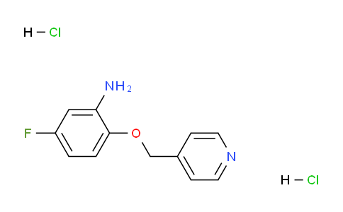 CAS No. 1349718-64-4, 5-Fluoro-2-(pyridin-4-ylmethoxy)aniline dihydrochloride