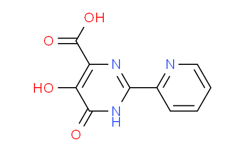 CAS No. 766557-40-8, 5-Hydroxy-6-oxo-2-(pyridin-2-yl)-1,6-dihydropyrimidine-4-carboxylic acid
