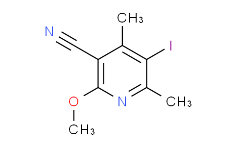 CAS No. 858120-02-2, 5-Iodo-2-methoxy-4,6-dimethylnicotinonitrile