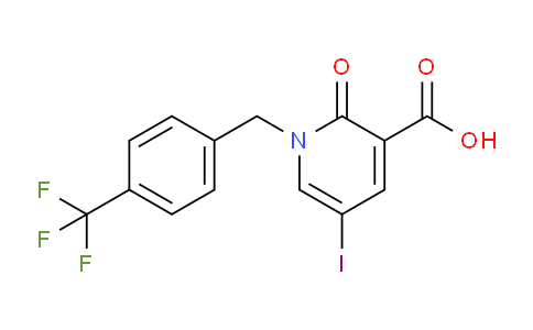 CAS No. 937604-36-9, 5-Iodo-2-oxo-1-(4-(trifluoromethyl)benzyl)-1,2-dihydropyridine-3-carboxylic acid