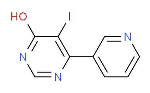 CAS No. 1443292-10-1, 5-Iodo-6-(pyridin-3-yl)pyrimidin-4-ol